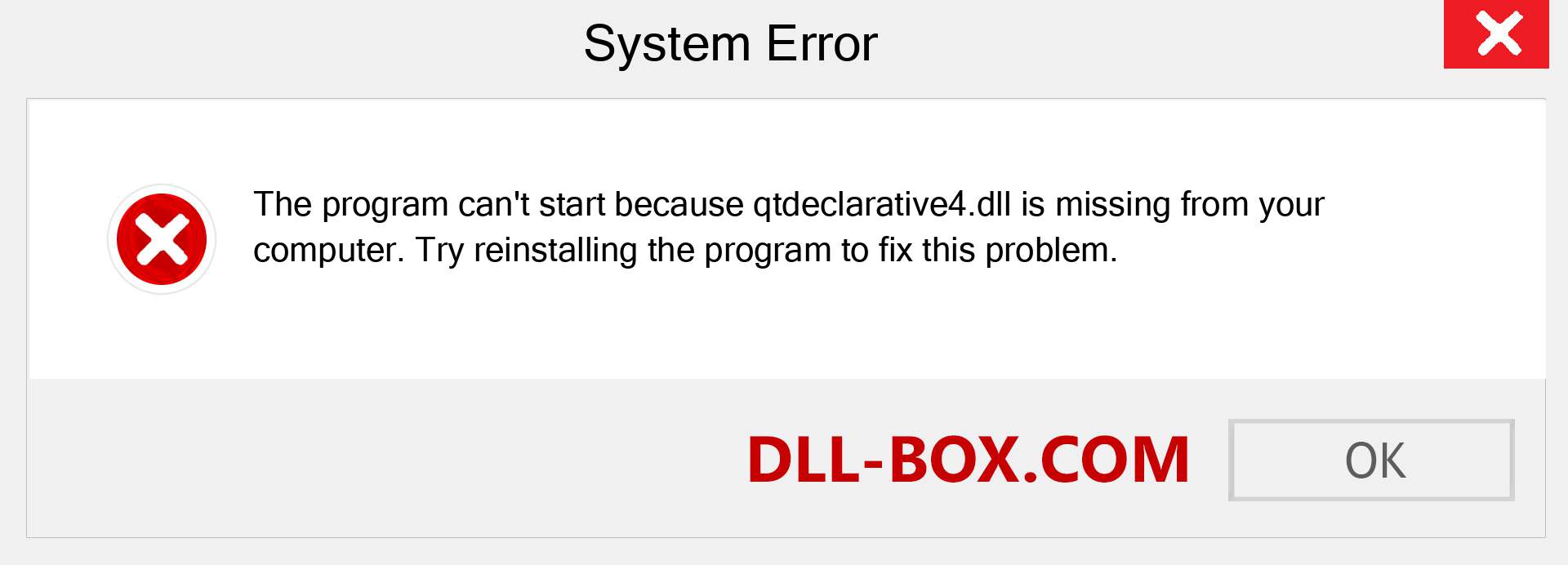  qtdeclarative4.dll file is missing?. Download for Windows 7, 8, 10 - Fix  qtdeclarative4 dll Missing Error on Windows, photos, images